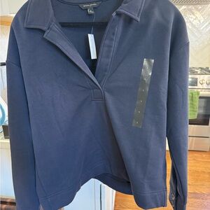 Banana Republic Women's Deep Blue Sweatshirt